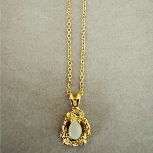 Opal Pendant Necklace
